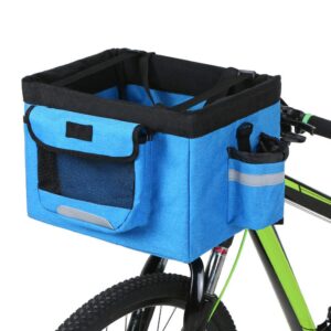 foldable bicycle front basket removable bike pet basket pet dog cat z1o8