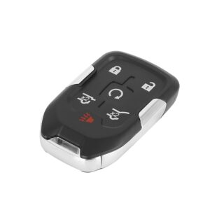 x autohaux new car replacement keyless remote key fob shell case black 13508280 for gmc yukon 2014-2018 yukon xl 2015-2018 for chevrolet tahoe suburban 2014-2018