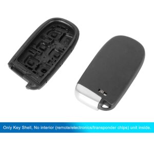 X AUTOHAUX New Car Replacement Key Fob Shell Case Black M3N-40821302 for Dodge Journey 2012-2016 Dart 2013-2016 Challenger 2012-2014 Durango 2012-2014 Charger 2012-2014 for Chrysler 300 12-14