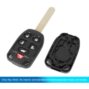 X AUTOHAUX New Car Replacement Keyless Remote Key Fob Shell Case Black N5F-A04TAA for Honda Odyssey 2011-2013