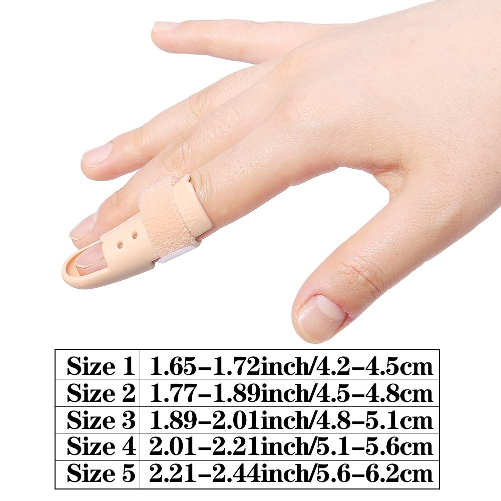 Havenport 15 Pcs Finger Splint Brace, Mallet Finger Splints Pinky, Plastic Finger Protector Support for Arthritis Basketball, Adjustable Finger Immobilizer for Broken Finger Joint Fracture Pain