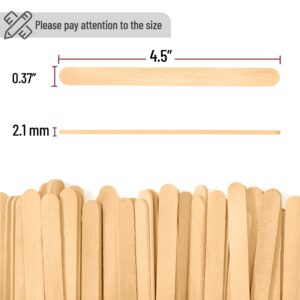 Mr. Pen- Popsicle Stick, Craft Sticks, 4.5 Inch, 200 Pack, Wax Sticks, Popsicle Stick Crafts for Kids, Wood Sticks, Wooden Sticks for Crafts, Sticks for Crafting, Ice Cream Sticks, Wood Craft Sticks