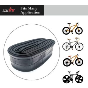 16 Inch Bike Tube 2 Pack 16 x 1.95 Bike Tube/1.5/1.75/2.125/2.3 with 3 Levers, 6 Round Patches - Compatible with Most 16" Tube Bike - Premium Long Lasting Butyl Rubber.