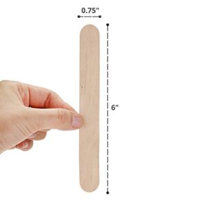 Mr. Pen- Jumbo Wooden Craft Sticks, 100 Pack, 5.75 inch, Craft Sticks, Popsicle Sticks for Crafts, Large Popsicle Sticks, Jumbo Popsicle Sticks, Wax Sticks for Waxing, Large Popsicle Sticks Jumbo