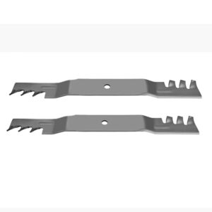 raparts (2) toothed mulching mower blades fits toro timecutter 42" deck replaces 110-6568-03