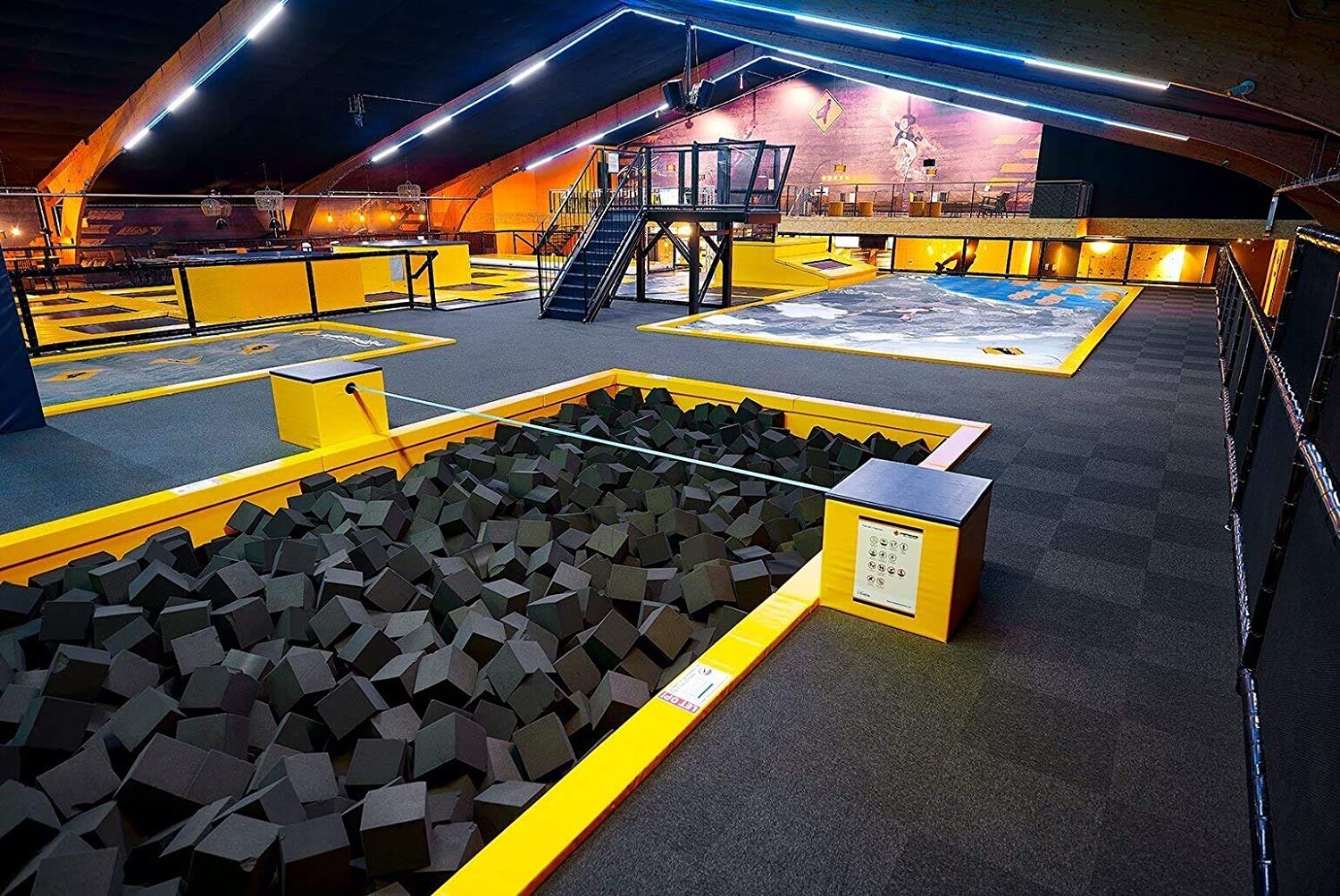 Foamma Charcoal Foam Pit Cubes/Blocks 8” x 8” x 8” 10 Pack for Gymnastics, Freerunning and Parkour Courses, Skateboard Parks, BMX, Trampoline Arenas