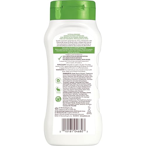 Palmer's Cocoa Butter Formula Hemp Oil Calming Relief Body Lotion, 8 Ounces