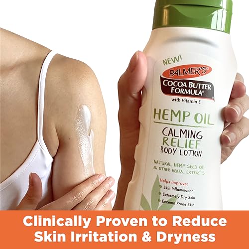 Palmer's Cocoa Butter Formula Hemp Oil Calming Relief Body Lotion, 8 Ounces