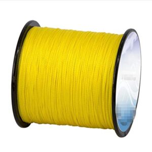 WellieSTR 3 Color 100% PE 4 Strands Braided Fishing Line - Each Color 500M(547 Yard) Premium Quality; Super Power; Cut Resistant - Gray/Yellow/Green