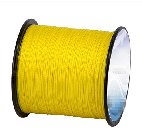 WellieSTR 3 Color 100% PE 4 Strands Braided Fishing Line - Each Color 500M(547 Yard) Premium Quality; Super Power; Cut Resistant - Gray/Yellow/Green