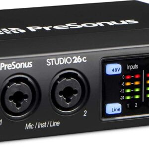 PreSonus Studio 26c 2x4,192 kHz USB Audio/MIDI Interface Studio Bundle with Studio One Artist Software Pack