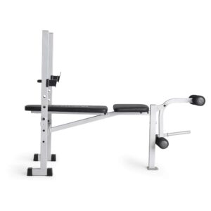 Weider Platinum Standard Weight Bench with Fixed Uprights and Integrated Leg Developer