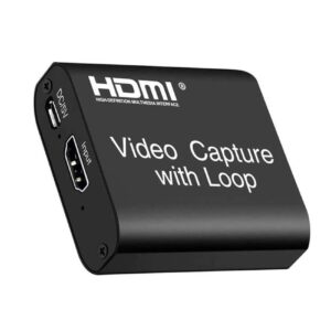 hdmi capture card usb2.0, tokani 1080p audio video game capture converter with loopout support 4k input 1080p output for ps3 ps4 xbox wuli live obs stream and recorder