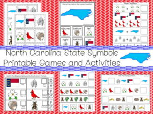 30 printable north carolina state symbols themed games and activities