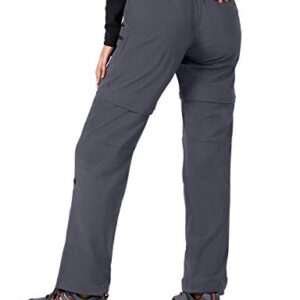 Cycorld Women's-Hiking-Pants-Convertible Quick-Dry-Stretch-Lightweight Zip-Off Outdoor Pants with 5 Deep Pocket（Grey, Large