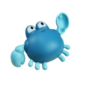 nextake wind-up crab bath toy, windup swimming crab tub toy bathtub crab floating water toy cute little crab clockwork bathtub toy pool toy (deep blue)
