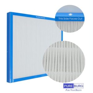 PUREBURG Replacement True HEPA Filter Kit Compatible with HoMedics Total Clean AF-20 AP-25 AR-20 Air Purifiers,Part Number AF-20FL AP-25CRF AF-25, H13 Activated carbon Air Clean Dust,1+4