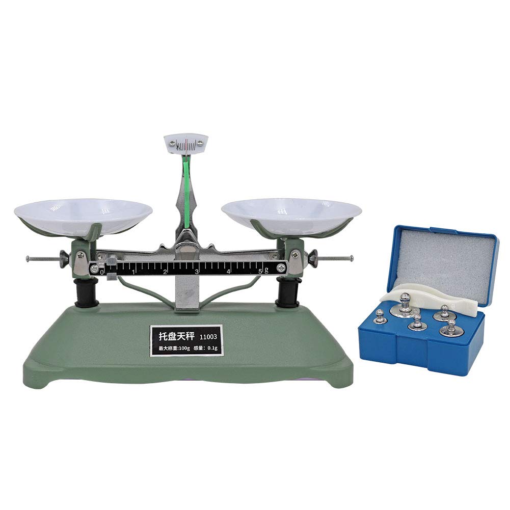 Lab Mechanical Balance Scale Double Pan Balance Scale Balance Tray Table Mechanical Balance Scale for Laboratory School