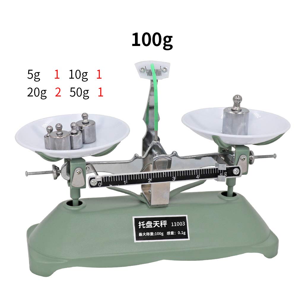 Lab Mechanical Balance Scale Double Pan Balance Scale Balance Tray Table Mechanical Balance Scale for Laboratory School