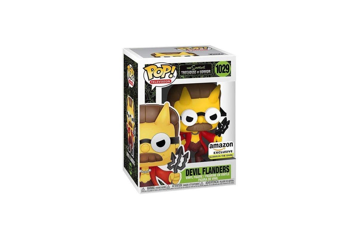 Funko Pop! Animation: The Simpsons - Devil Flanders, Glow in The Dark, Amazon Exclusive