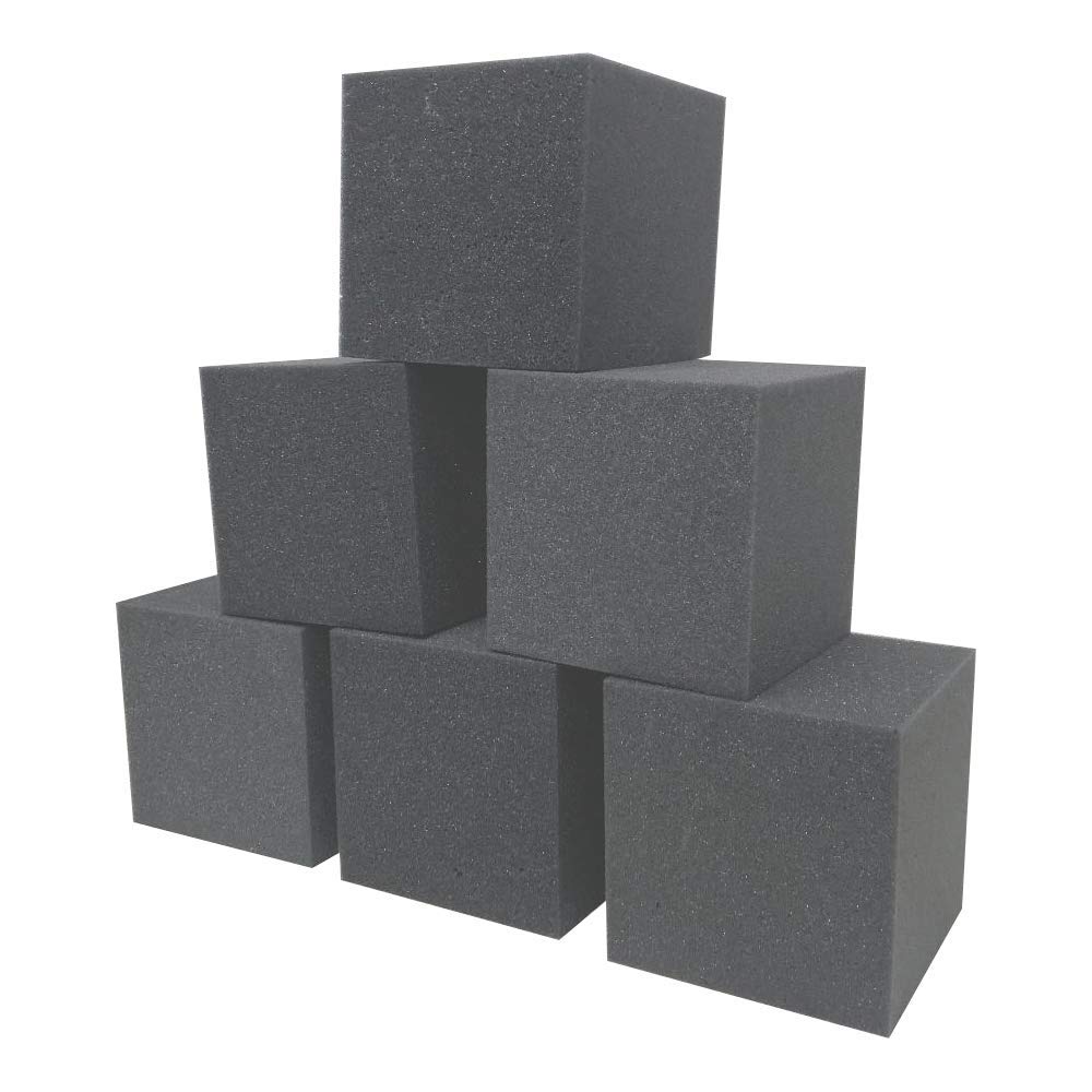 Foamma Charcoal Foam Pit Cubes/Blocks 4 x 4 x 4 100 Pack for Gymnastics, Freerunning and Parkour Courses, Skateboard Parks, BMX, Trampoline Arenas