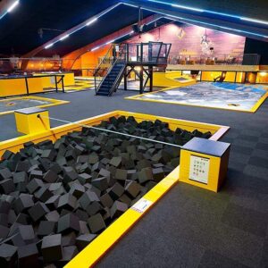 Foamma Charcoal Foam Pit Cubes/Blocks 4 x 4 x 4 100 Pack for Gymnastics, Freerunning and Parkour Courses, Skateboard Parks, BMX, Trampoline Arenas