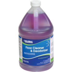 floor cleaner & deodorizer, case of two 1-gallon bottles, lot of 1