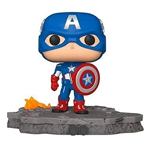 Funko Pop! Deluxe Marvel: Avengers Assemble Series - Captain America, Amazon Exclusive, Figure 6 of 6