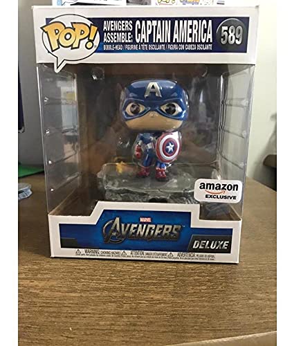 Funko Pop! Deluxe Marvel: Avengers Assemble Series - Captain America, Amazon Exclusive, Figure 6 of 6