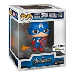 Funko Pop! Deluxe Marvel: Avengers Assemble Series - Captain America, Amazon Exclusive, Figure 6 of 6