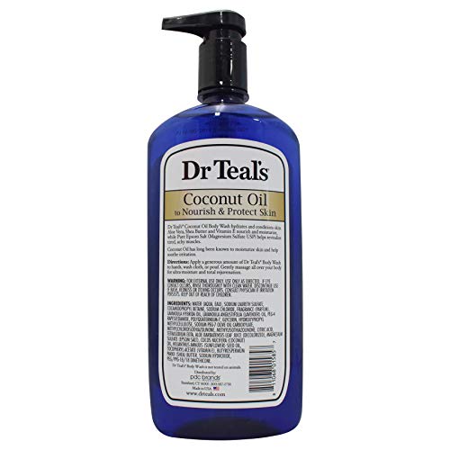 Dr Teal's Body Wash, Nourish & Protect with Coconut Oil, 24 fl oz