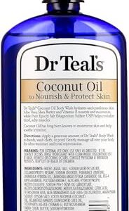 Dr Teal's Body Wash, Nourish & Protect with Coconut Oil, 24 fl oz