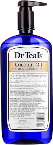 Dr Teal's Body Wash, Nourish & Protect with Coconut Oil, 24 fl oz