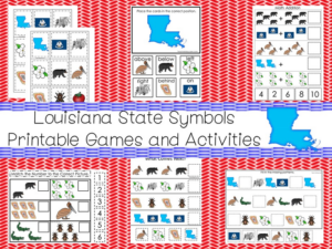 30 printable louisiana state symbols themed games and activities