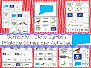 30 printable connecticut state symbols themed games and activities