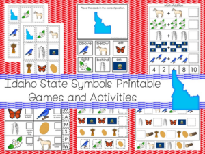 30 printable idaho states symbols games and activities