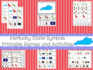 30 printable kentucky state symbols themed games and activities