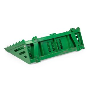 Titan Attachments 60in Fine Grade Skeleton Rock Bucket with Teeth for John Deere Loader with Hook and Pin Connection