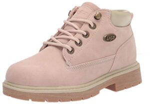lugz women's drifter lx classic memory foam chukka fashion boot, soft pink/cream/gum, 7