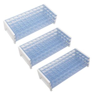 3 pieces test tube rack for 16mm tubes 50 holes plastic lab test tubes holder bracket stand for laboratory
