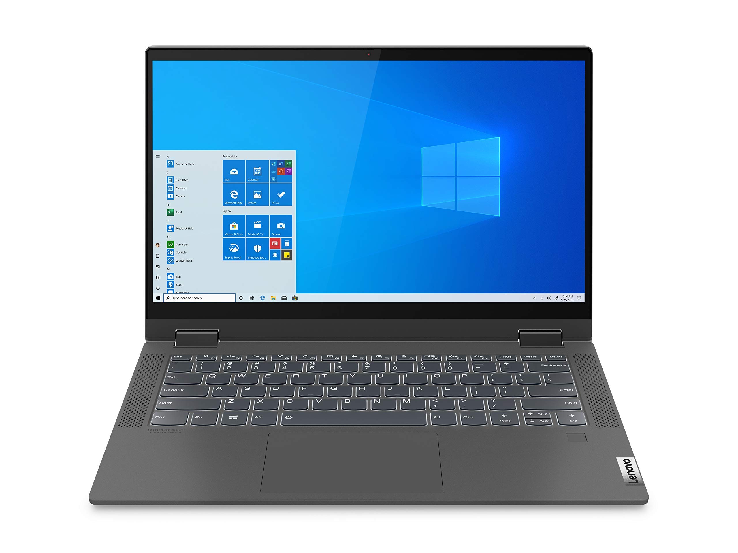 Lenovo Flex 5 14" FHD IPS Touchscreen Premium 2-in-1 Laptop, AMD 4th Gen Ryzen 5 4500U, 16GB RAM, 512GB PCIe SSD, Backlit Keyboard, Fingerprint Reader, Digital Pen Included, Windows 10