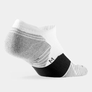 WANDER Men's Athletic Running Socks 7 Pairs Thick Cushion Ankle Socks for Men Sport Low Cut Socks 6-9/10-12 (7 Pairs White Grey, Shoe Size: 10-12)