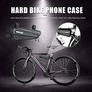 bike hard bicycle bags case phone frame front top tube triangle pouch
