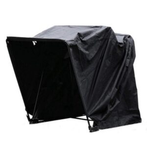 techtongda heavy duty motorcycle storage garage shelter shed cover blcak tent portable motorcycle tent sheds (l/11.3 * 6.2 * 6.2")
