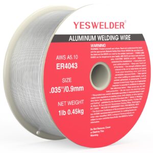 yeswelder silicon aluminum welding wire er4043 .035-diameter, 1-pound spool