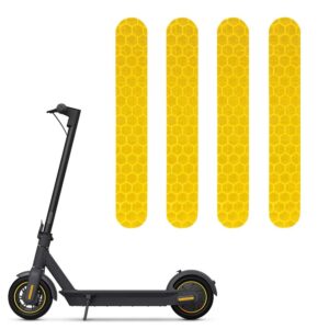 MORICHS Self-Adhesive Night Reflective Stickers for Segway Ninebot Max Electric Scooter Waterproof Warning Strip for Ninebot Max Scooter Decoration Accessories