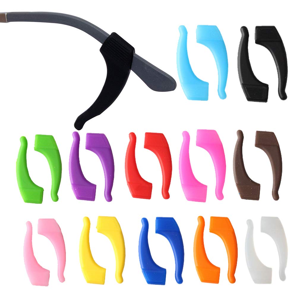 KECHIO Eyeglasses Anti Slip Retainer Glasses Ear Hook Grip kids and Adults Silicone Anti Slip Holder For Glasses Piece Eyeglass Temple Tip