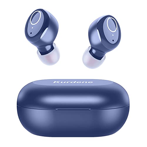 kurdene Bluetooth Wireless Earbuds, S8 Deep Bass Sound 38H Playtime IPX8 Waterproof Earphones Call Clear with Microphone in-Ear Bluetooth Headphones Comfortable for iPhone, Android