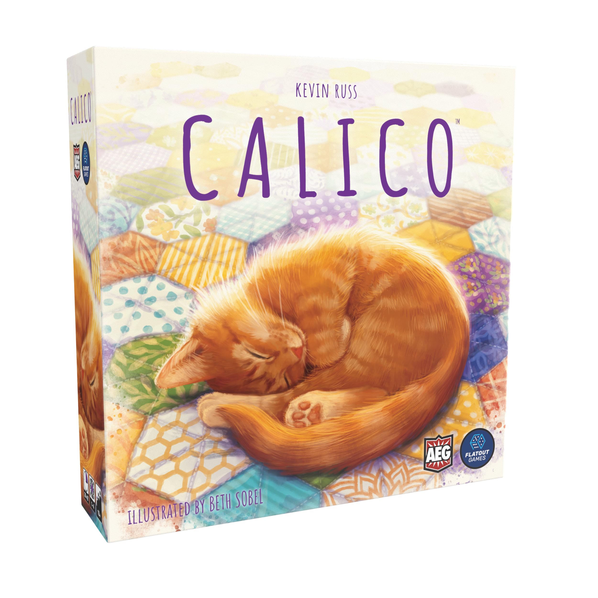 AEG & Flatout Games | Calico - Award Winning Board Game for the Whole Family | From the Creators of Cascadia | Easy to Learn | Quick to Play | Make Quilts and Attract Cats! | Ages 10 and up