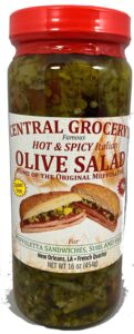 central grocery hot & spicy 16 ounce olive salad (1 jar)